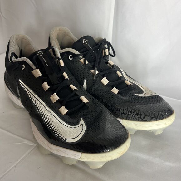 Nike Alpha Huarache Elite 4 MCs Baseball Cleats FD6221-010 Size 13 Black - Picture 10 of 10